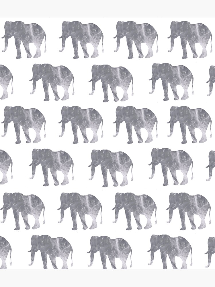 "Grey Marble Elephant" Sticker by Rina17 Redbubble