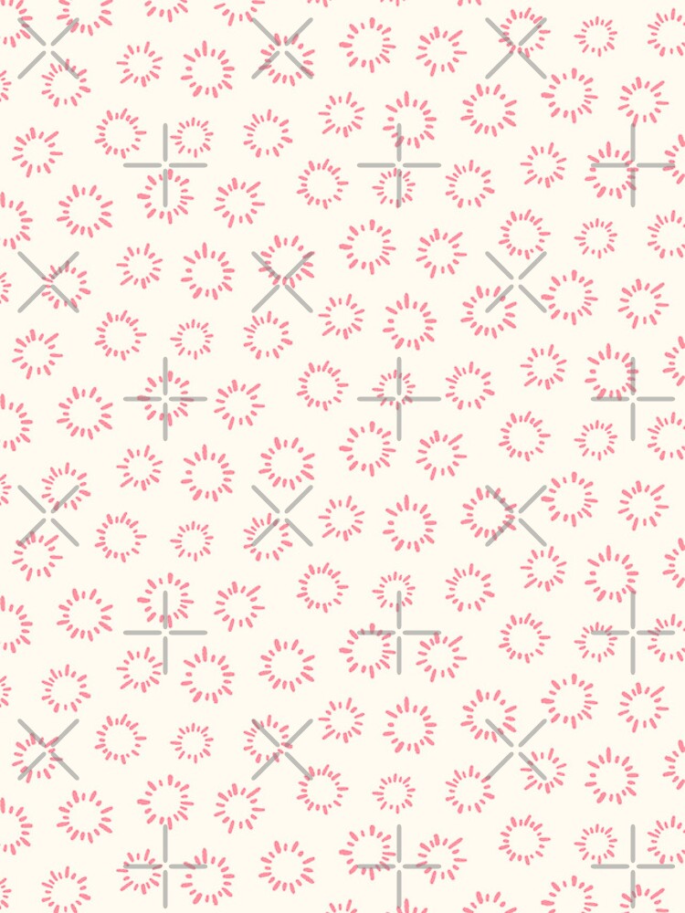 Thumbnail 4 of 4, iPhone Case, Pink and Cream Circular Rays Pattern designed and sold by Calislahn.