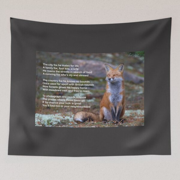 Item preview, A Red Fox Poem designed and sold by James Cumming.