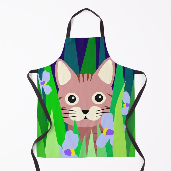 Item preview, Curious Cat Among Flowers designed and sold by OutOfNowhere.