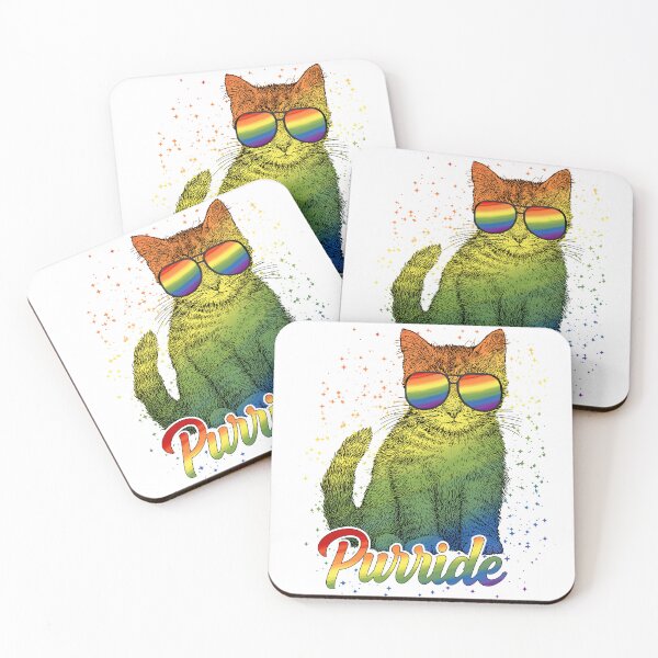 Item preview, Puride Pride Rainbow Cat. LGBT Cat. Pride Cat. designed and sold by MamaNeeaDesigns.