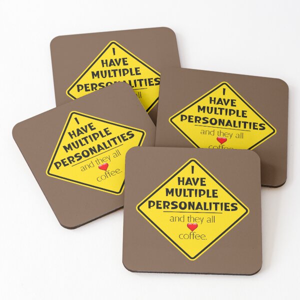 Item preview, Multiple personalities all love coffee designed and sold by mymemes71.
