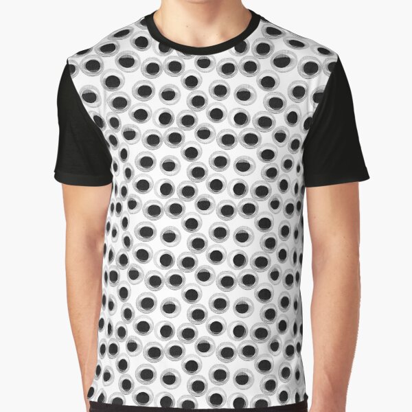 "Googly Eye Pattern White" Tshirt for Sale by crumpsticks