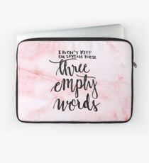 3 empty words - pink Laptop Sleeve