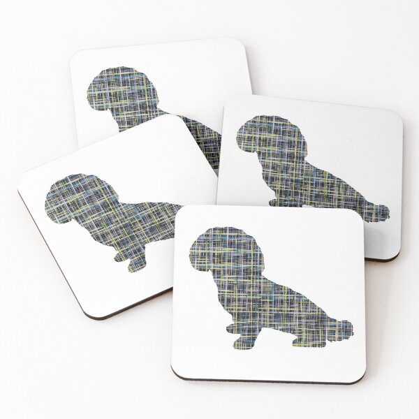 Item preview, I Love My ShihPoo Grid Dog Silhouette  designed and sold by AMSonArt.