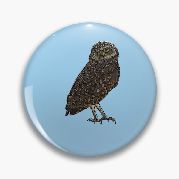 Item preview, A Burrowing Owl (Shoco) Black Alternate Design Painting Print designed and sold by designsasstultd.