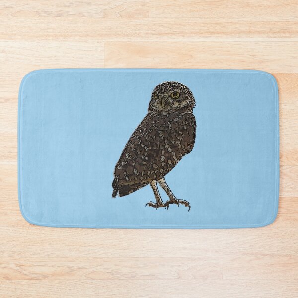 Item preview, A Burrowing Owl (Shoco) Black Alternate Design Painting Print designed and sold by designsasstultd.