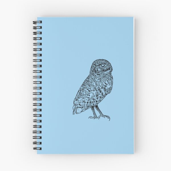 Item preview, A Burrowing Owl (Shoco) Black Design Painting Print designed and sold by designsasstultd.