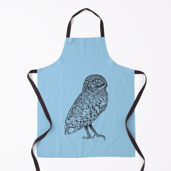 Item preview, A Burrowing Owl (Shoco) Black Design Painting Print designed and sold by designsasstultd.