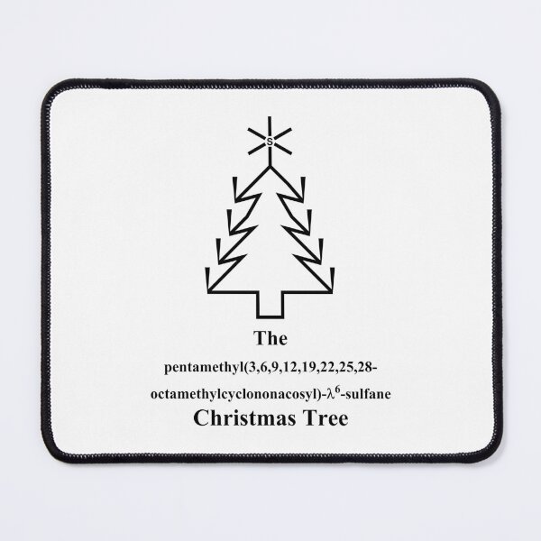 Item preview, Christmas Tree - IUPAC nomenclatur - chemistry joke designed and sold by Marcel Wirth.