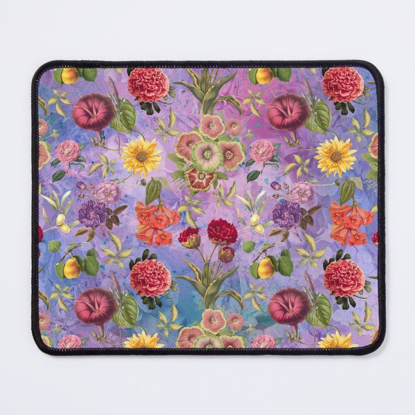 Item preview, Vintage flowers and roses exotic summer garden, botanical pattern, floral illustration, light purple vintage floral designed and sold by ZeinabTaha.