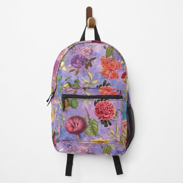 Item preview, Vintage flowers and roses exotic summer garden, botanical pattern, floral illustration, light purple vintage floral designed and sold by ZeinabTaha.