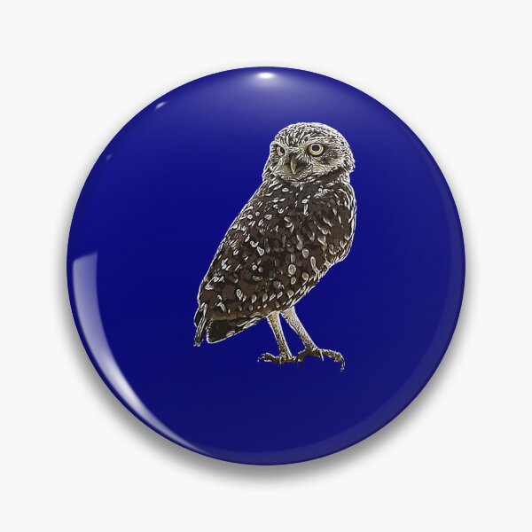 Item preview, A Burrowing Owl (Shoco) White Alternate Design Painting Print designed and sold by designsasstultd.