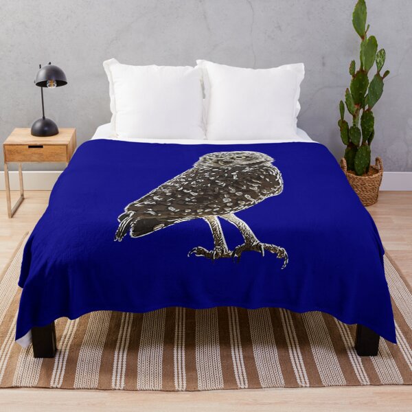 Item preview, A Burrowing Owl (Shoco) White Alternate Design Painting Print designed and sold by designsasstultd.