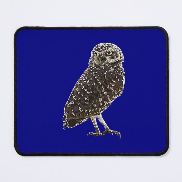 Item preview, A Burrowing Owl (Shoco) White Alternate Design Painting Print designed and sold by designsasstultd.