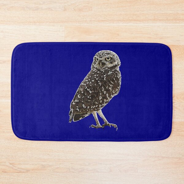 Item preview, A Burrowing Owl (Shoco) White Alternate Design Painting Print designed and sold by designsasstultd.