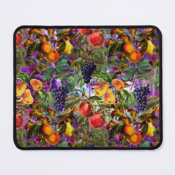 Item preview, Exotic Vintage fruit pattern, vines, vintage florals, botanical pattern, purple floral illustration designed and sold by ZeinabTaha.