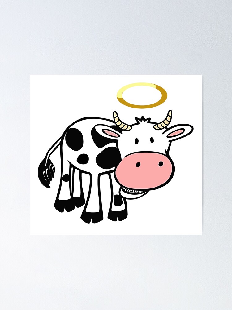 Cute Holy Cow! with Glasses | Magnet