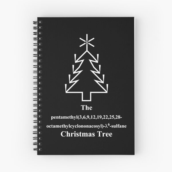 Item preview, Christmas Tree white - IUPAC nomenclatur - chemistry joke designed and sold by Marcel Wirth.