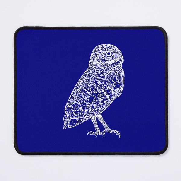 Item preview,  A Burrowing Owl (Shoco) White Design Painting Print designed and sold by designsasstultd.