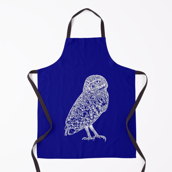 Item preview, A Burrowing Owl (Shoco) White Design Painting Print designed and sold by designsasstultd.