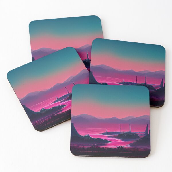 Item preview, Synthwave Landscapes 8 designed and sold by Creative Shed Designs.