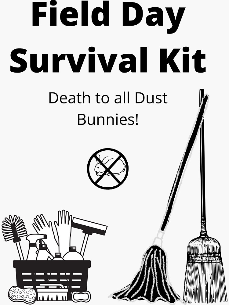 "Field Day Survival Kit" Sticker for Sale by davidperchak Redbubble