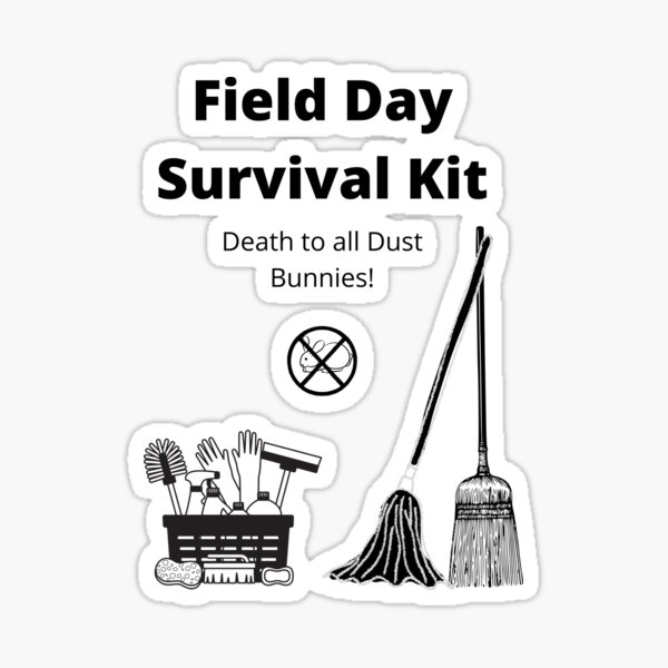"Field Day Survival Kit" Sticker for Sale by davidperchak Redbubble