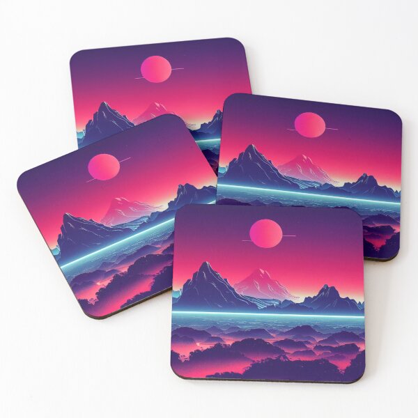 Item preview, Synthwave Landscapes 9 designed and sold by Creative Shed Designs.