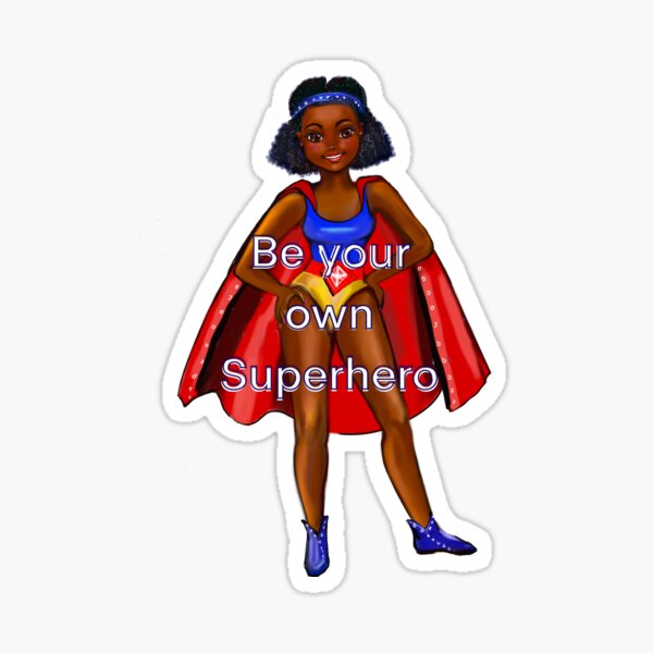 Be your own superhero 2 - Black anime superhero girl with red cape ! beautiful black girl with Afro hair, brown eyes, Cherry pink lips and dark brown skin. Hair love ! Be your own superhero 2 - Black anime superhero girl with red cape ! beautiful black girl with Afro hair, brown eyes, Cherry pink lips and dark brown skin. Hair love !