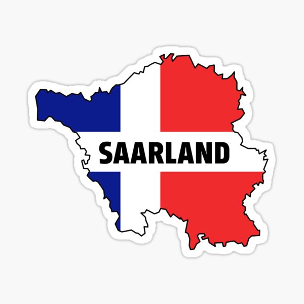 Saarland - Saar in Deutschland Sticker