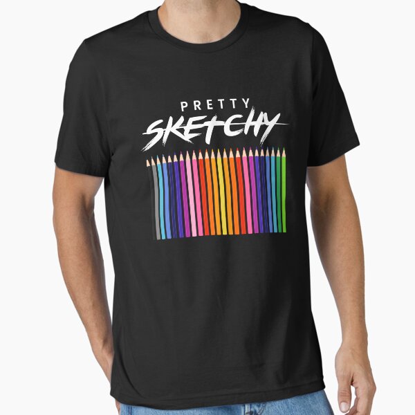 Item preview, Pretty Sketchy Drawing Art Artist designed and sold by MooonTees.