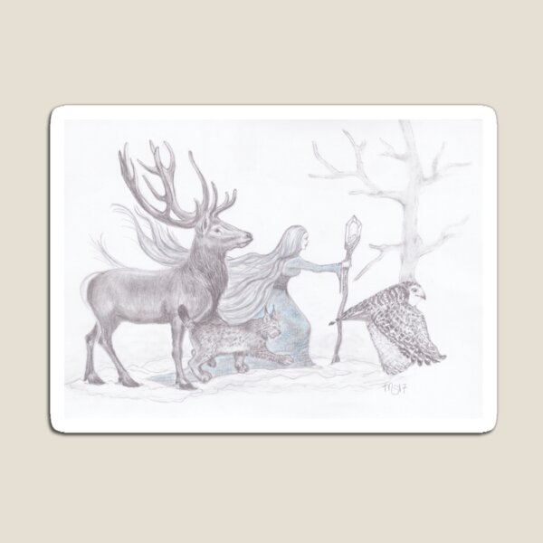 Item preview, Cailleach, Scottish Goddess of Winter designed and sold by PixlPixi.