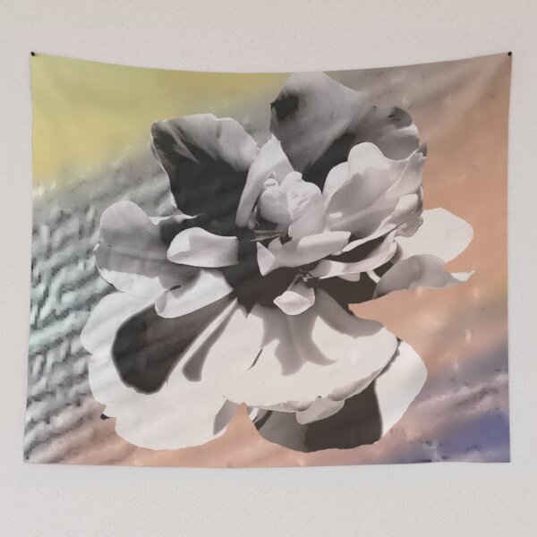 Item preview, Floral Pattern - Black and White Petals designed and sold by MulesParty.