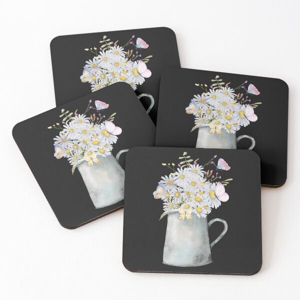 Item preview, Watercolor Bouquet Daisy Flowers And Butterflies designed and sold by virillanissa.