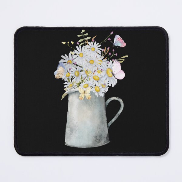 Item preview, Watercolor Bouquet Daisy Flowers And Butterflies designed and sold by virillanissa.