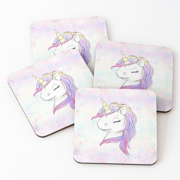 Item preview, Girl Rainbow Unicorn Head Unicorn's Party designed and sold by CreativeBu.