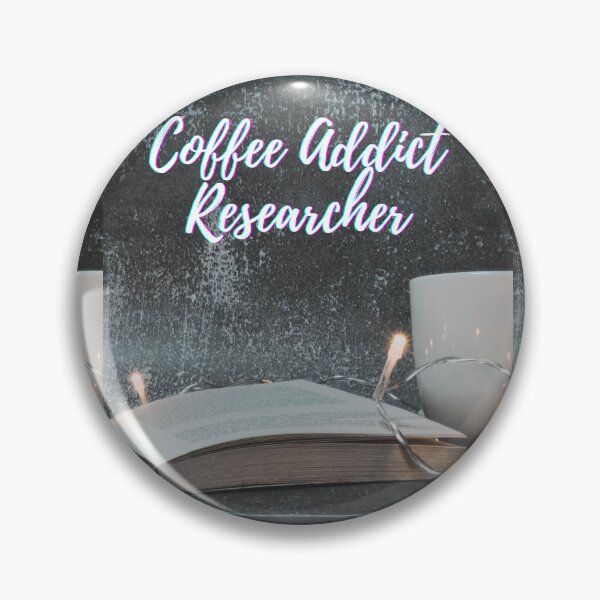 Item preview, Coffee addict Researcher -  Research scholar phd themed gifts (in Blue) designed and sold by RebelliousRosee.