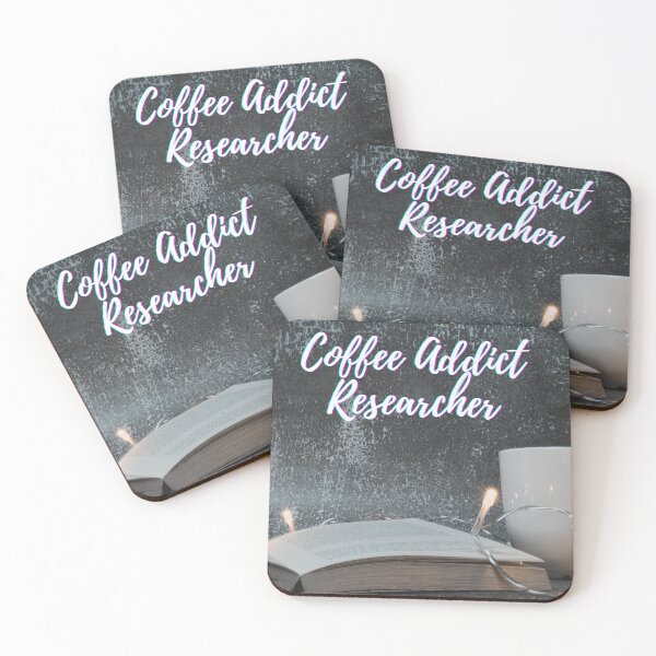 Item preview, Coffee addict Researcher -  Research scholar phd themed gifts (in Blue) designed and sold by RebelliousRosee.