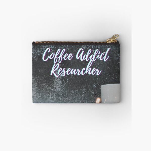 Item preview, Coffee addict Researcher -  Research scholar phd themed gifts (in Blue) designed and sold by RebelliousRosee.