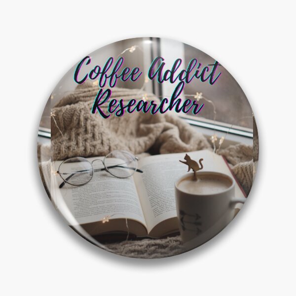 Item preview, Coffee addict Researcher -  Research scholar phd themed gifts (in Blue) designed and sold by RebelliousRosee.