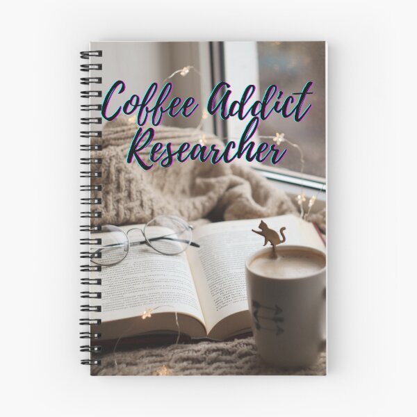 Item preview, Coffee addict Researcher -  Research scholar phd themed gifts (in Blue) designed and sold by RebelliousRosee.