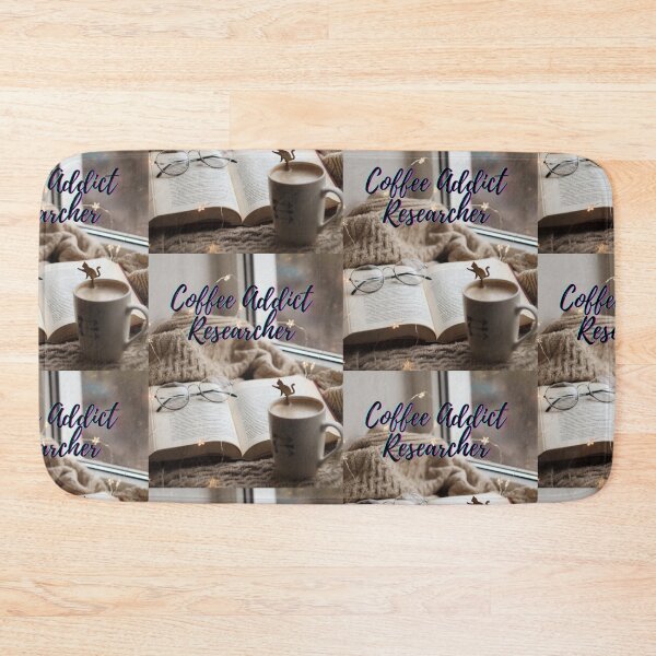 Item preview, Coffee addict Researcher -  Research scholar phd themed gifts (in Blue) designed and sold by RebelliousRosee.