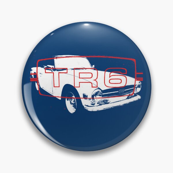 Item preview, Triumph TR6 1970s classic sports car monoblock white with logo designed and sold by soitwouldseem.