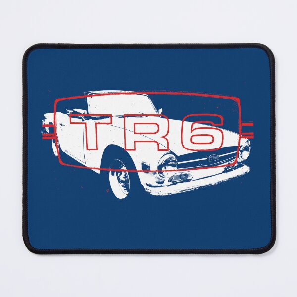 Item preview, Triumph TR6 1970s classic sports car monoblock white with logo designed and sold by soitwouldseem.