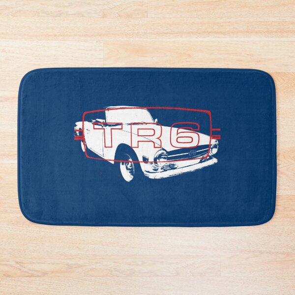 Item preview, Triumph TR6 1970s classic sports car monoblock white with logo designed and sold by soitwouldseem.