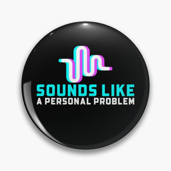 Item preview, Sounds Like A Personal Problem Neon Sound Wave Logo designed and sold by IronicBGear.