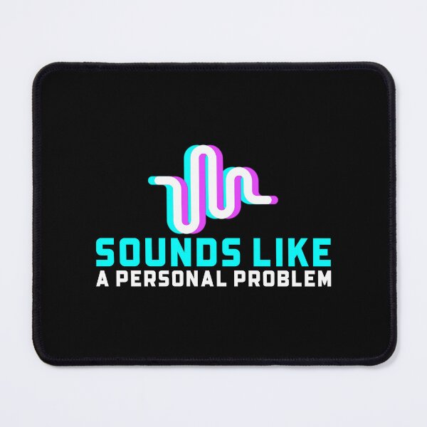 Item preview, Sounds Like A Personal Problem Neon Sound Wave Logo designed and sold by IronicBGear.