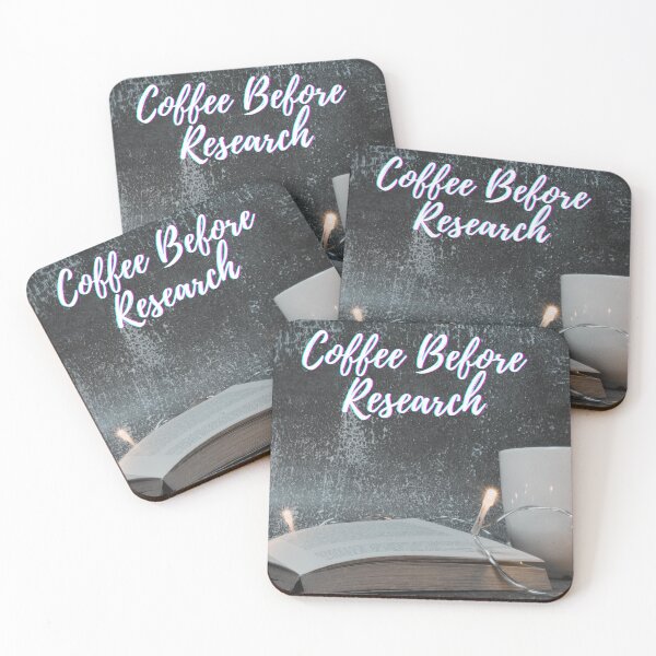 Item preview, Coffee before research -  Research scholar phd themed gifts (in Blue) designed and sold by RebelliousRosee.
