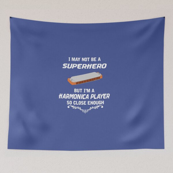 Item preview, Not Superhero But Harmonica Player designed and sold by AlwaysAwesome.